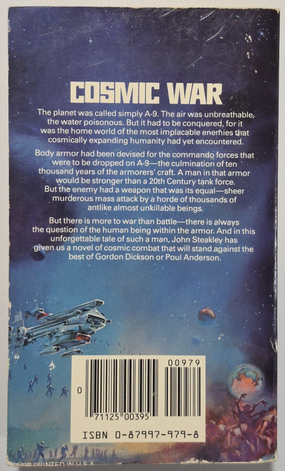 DAW Armor John Steakley Science Fiction Novel PB Book 1st Printing December 1984