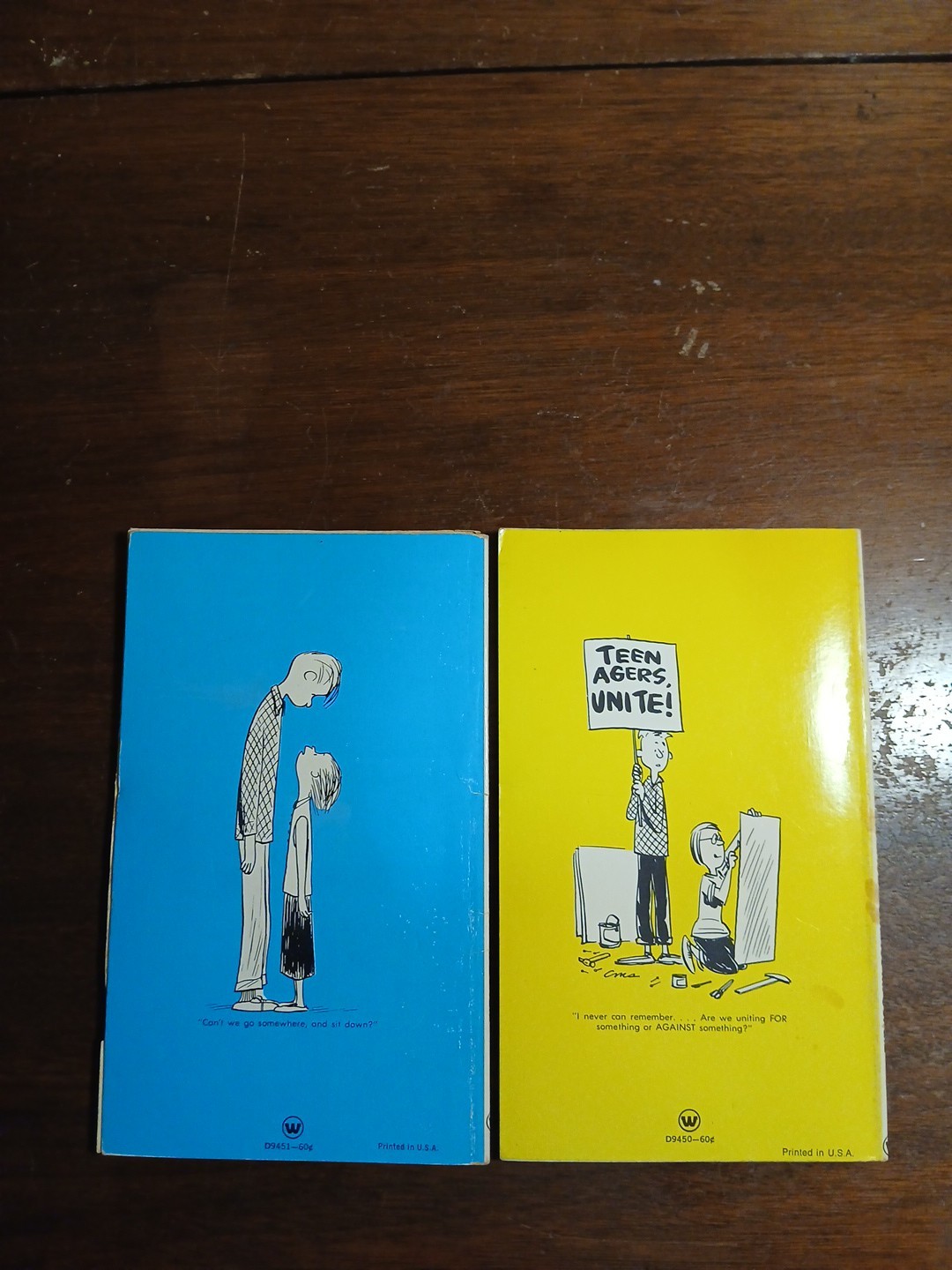 Young Pillars & Teenagers Is Not A Disease By Charles Schulz Vtg 1970 Paperbacks