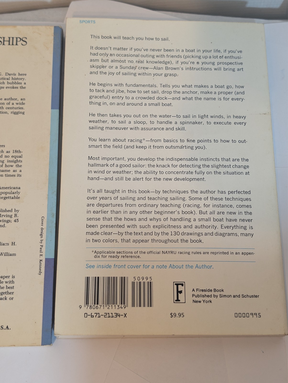 Lot 2 Books Invitation to Sailing & Sailing Ships Their PLans & History Davis +