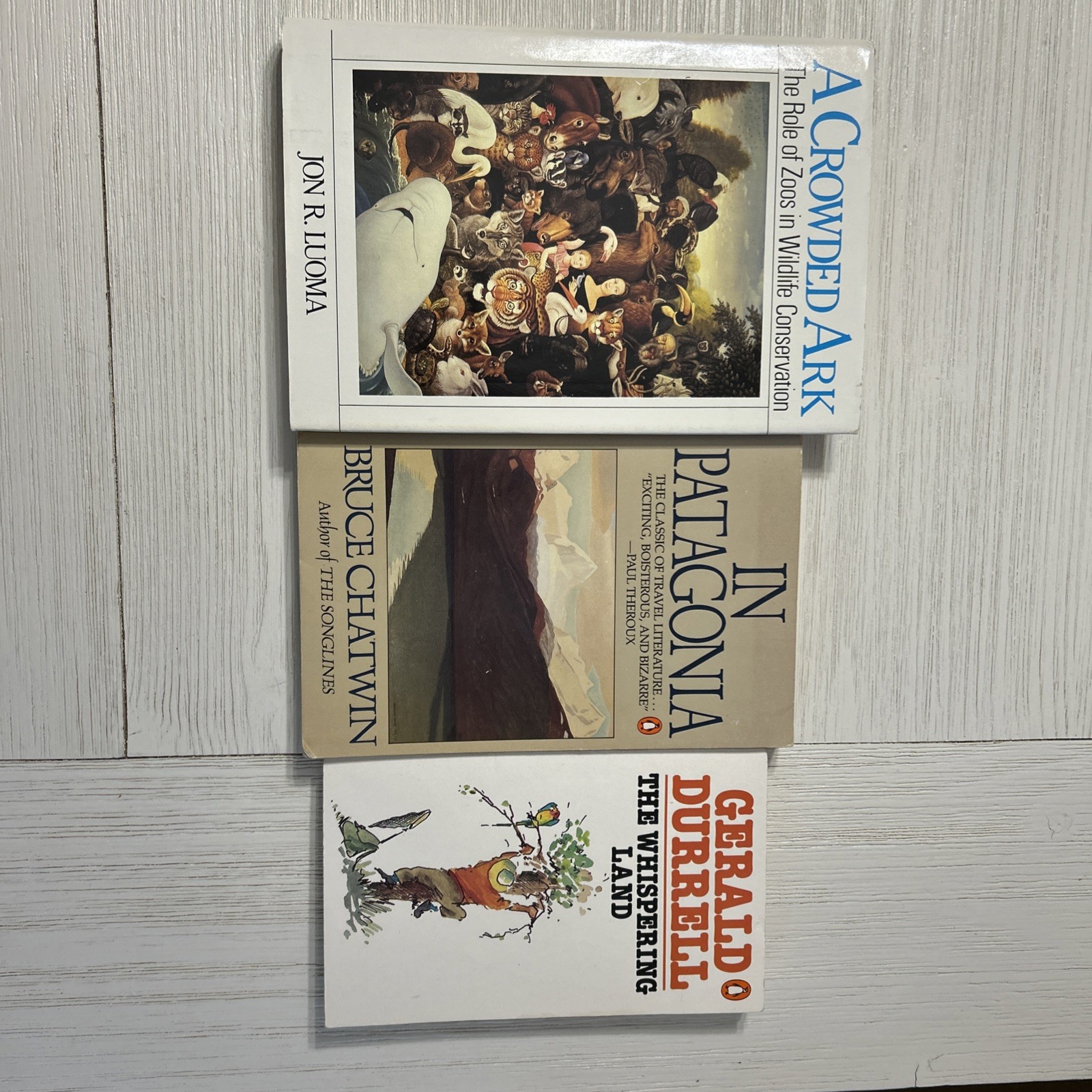 3 Book Combo: A Crowded Ark HC, In Patagonia TP, The Whispering Land PB
