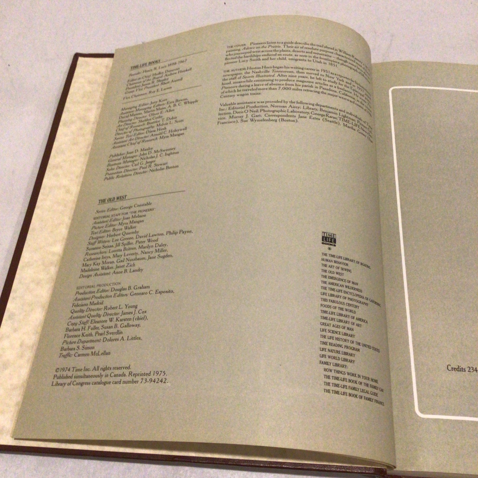 The Old West Time Life Books The Pioneers