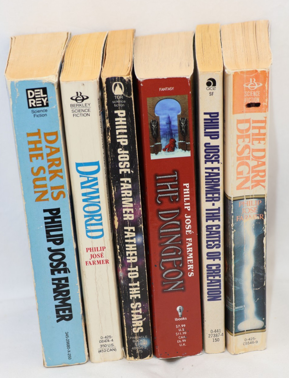 Vintage Lot of 6 Philip Jose Farmer Books, Paperback, No Duplicates, B645
