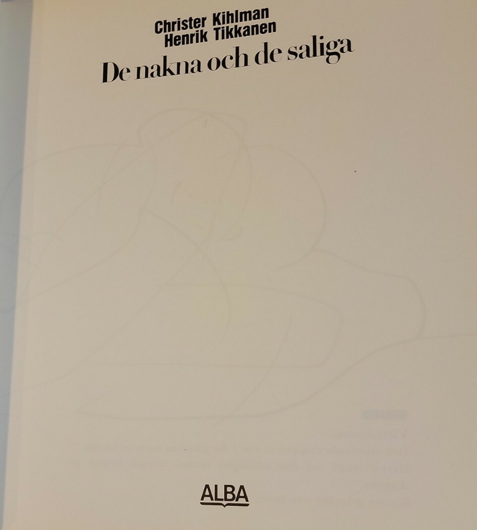 De Nakna Och de Saliga Swedish Edition 1983 Christer Kihlman Henrik Tikkanen Sex