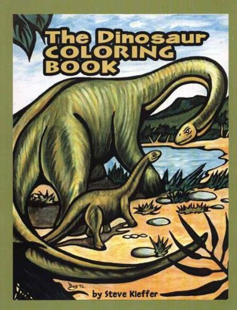 Dinosaur Coloring Book by Steve Kieffer (English) Paperback Book