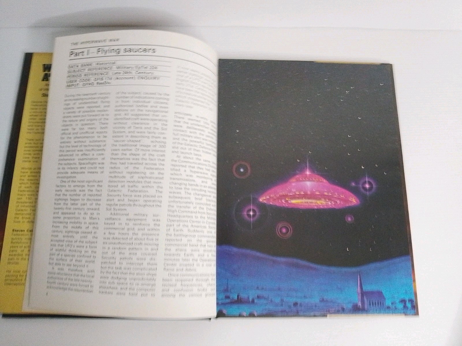 WORLDS AT WAR AN ILLUSTRATED STUDY OF INTERPLANETARY Steven Caldwell 1980 HC DJ