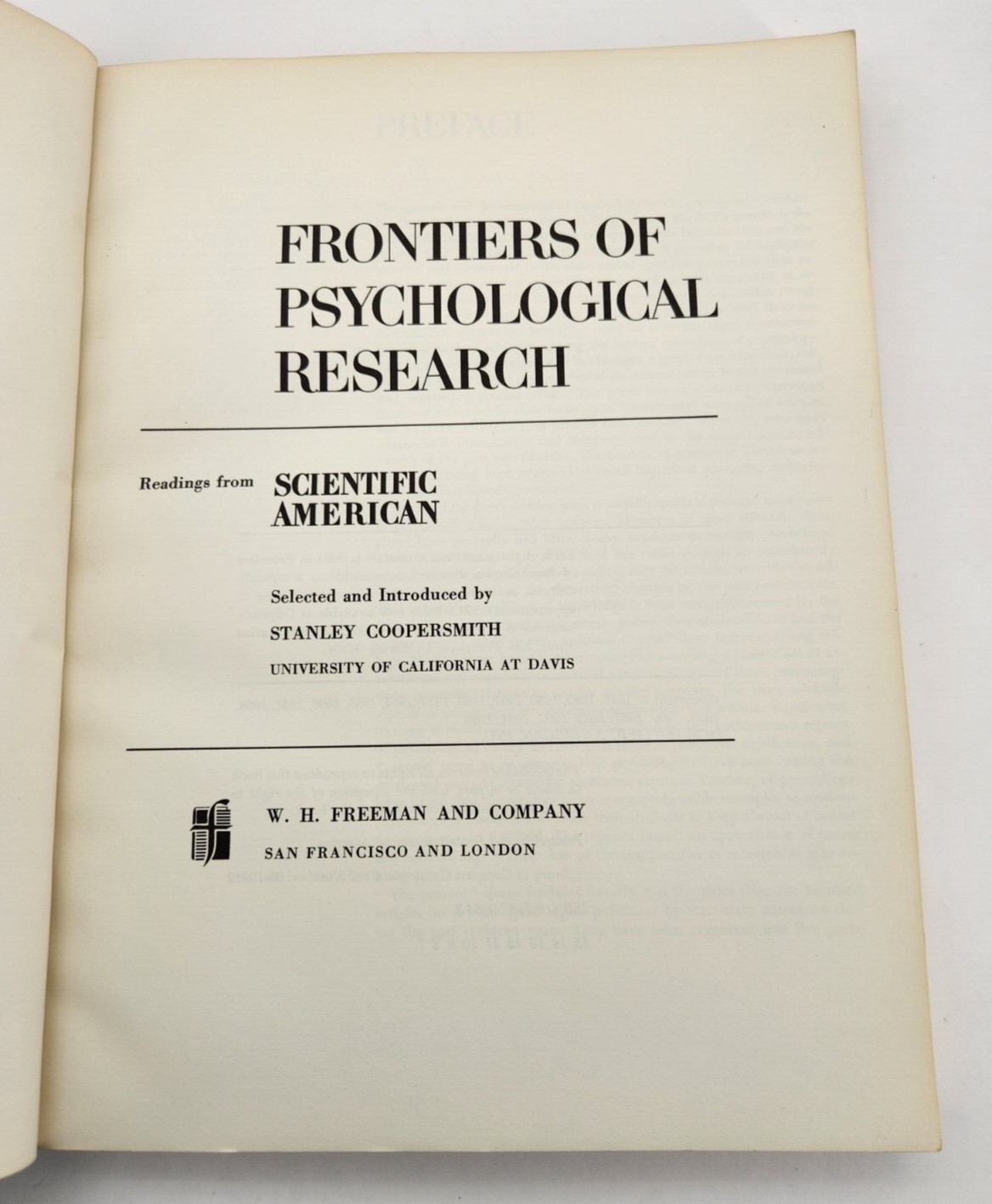 Scientific American Frontiers of Psychological Research Book Readings Paperback