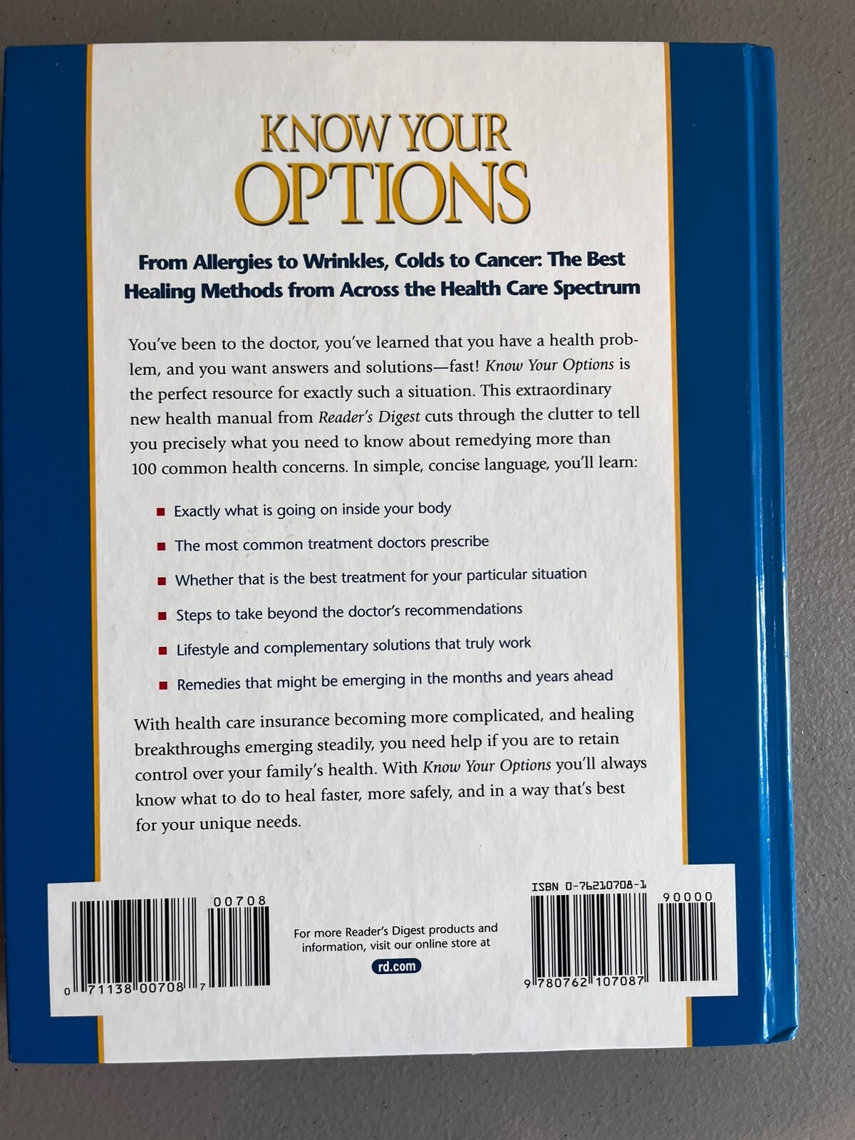 Know Your Options : The Definitive Guide to Choosing the Best Medical Treatments