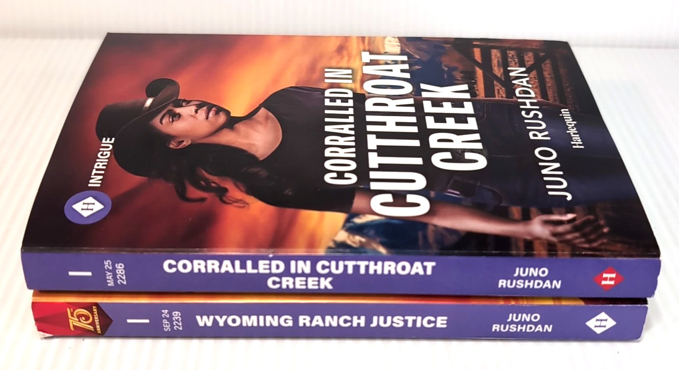 Lot of 2 Juno Rushdan Contemporary Cowboy Romance Harlequin Paperback Book