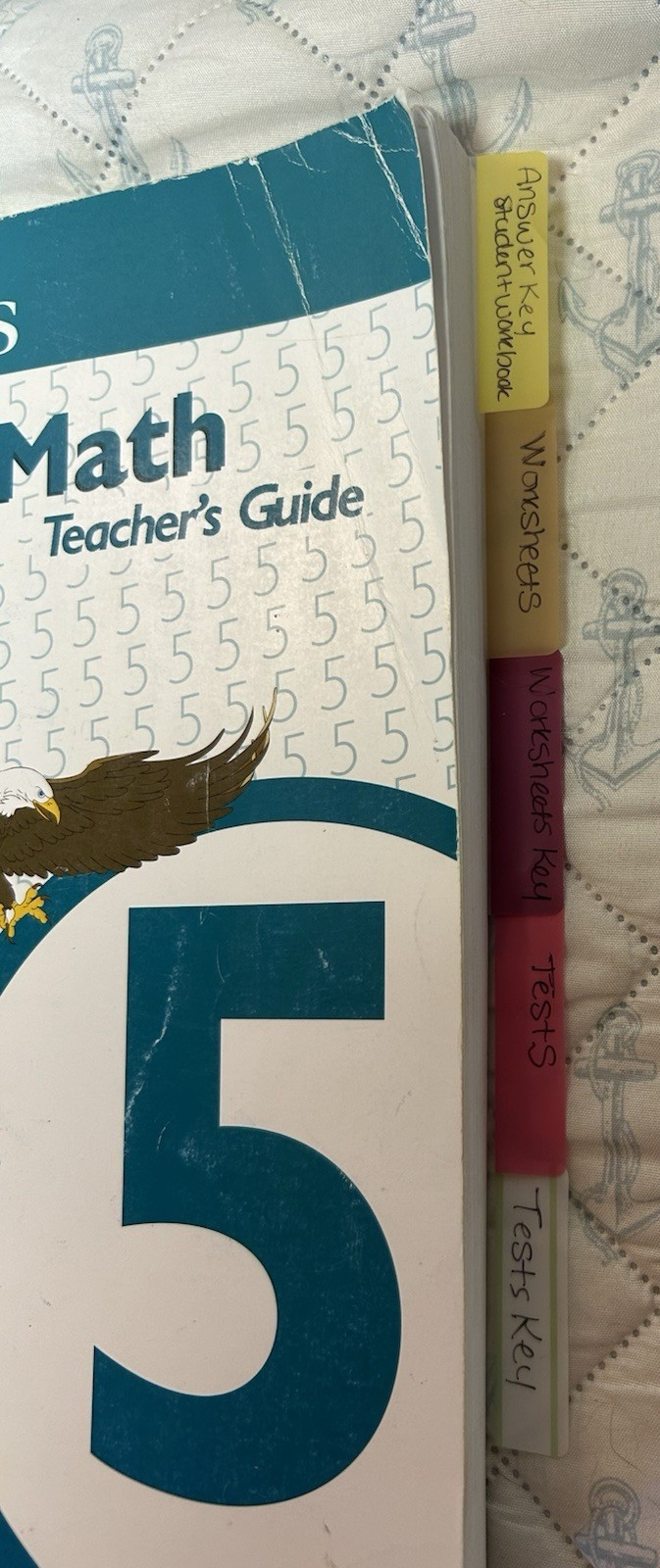 HORIZONS Math 5 Teacher’s Guide-Student Book 1 & 2-Homeschool-EUC-Set-5th Grade