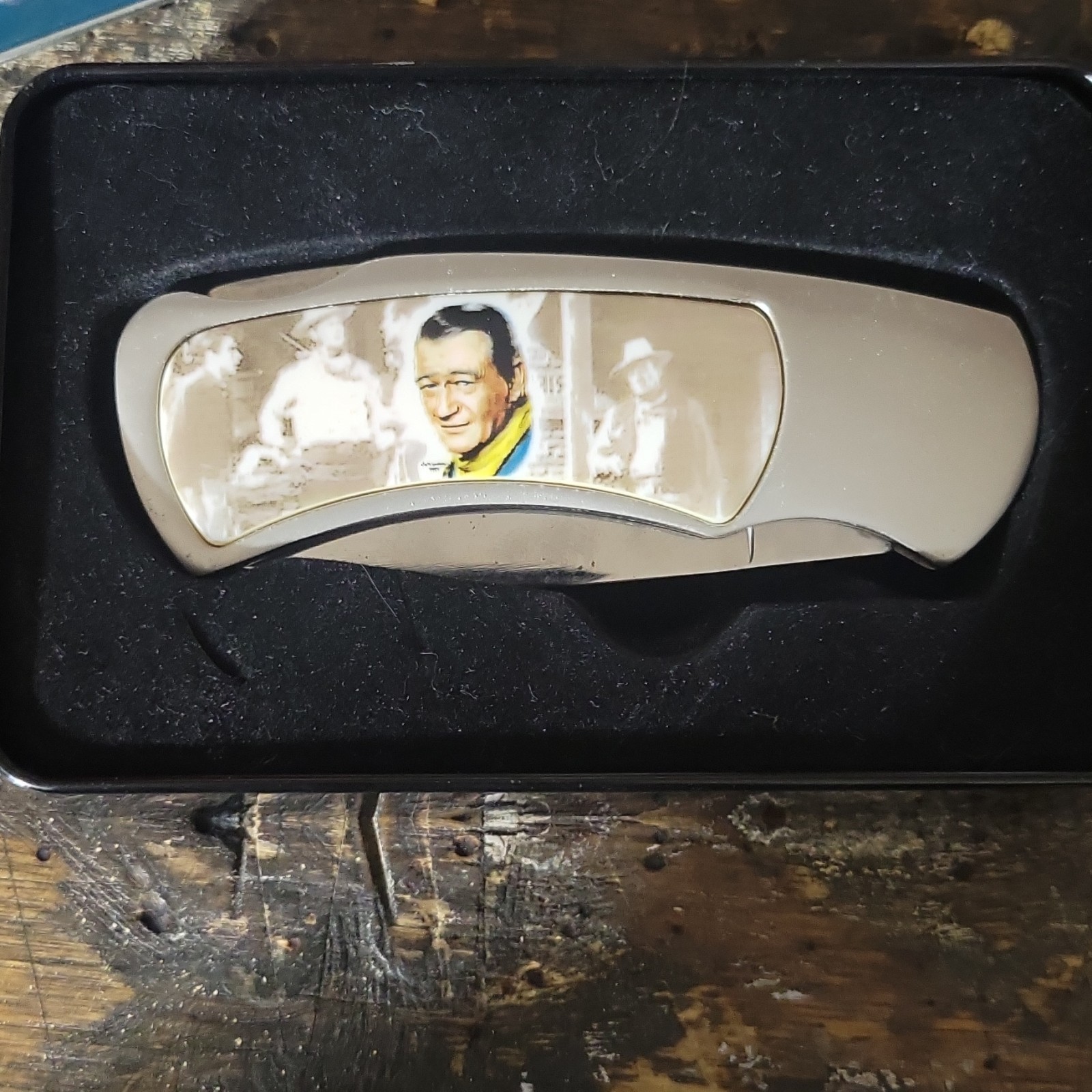 Barnes & Noble The Duke Pocketknife, SS Clip Point Plain Edge, 1997 Book Set