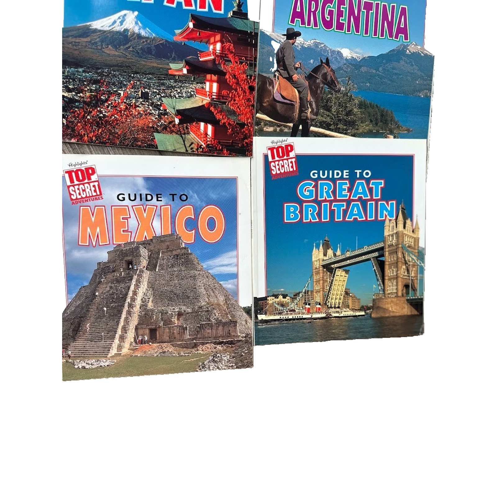 Lot of 11 Books Highlight Top Secret Guide to Countries Homeschool Education
