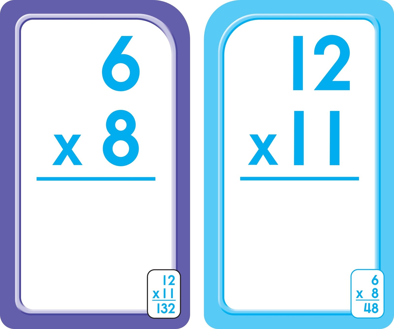 School Zone Spanish Multiplication 0-12 Flash Cards: 56 Cards, 3rd Grade,…