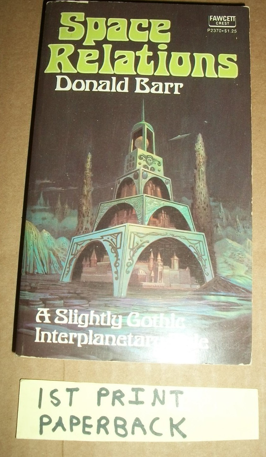 Space Relations Donald Barr Gothic Fawcett Crest P2370 $1.25 Feb 1975 1st prt EX