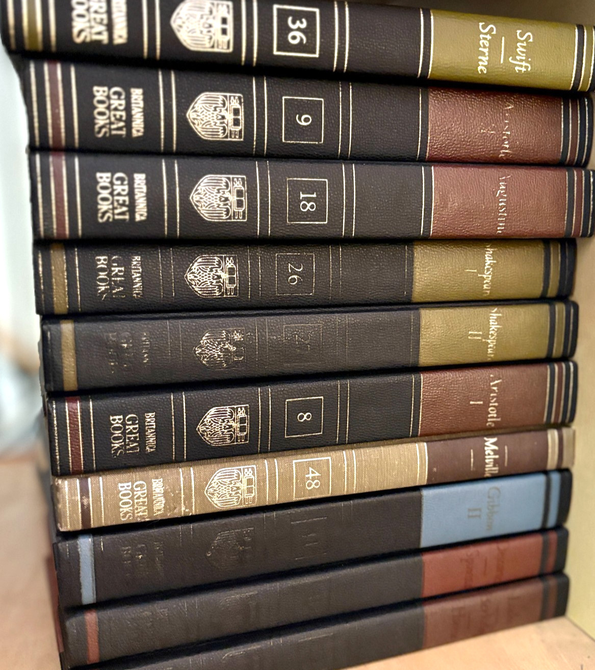 Great Books of the Western World YOU CHOOSE 1980s Black Spine Britannica Lot