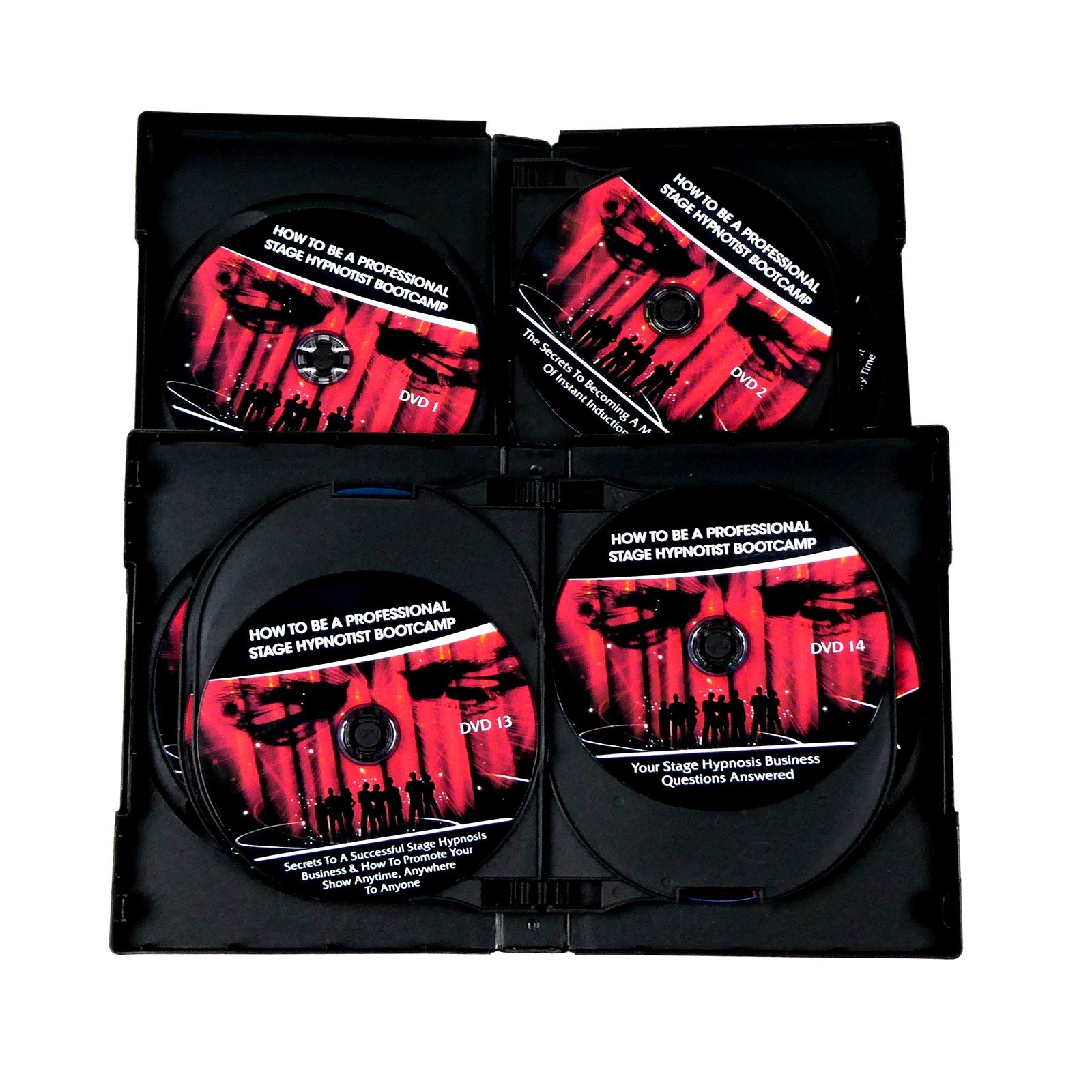 PROFESSIONAL STAGE HYPNOTIST BOOTCAMP 15 DVD Hypnosis Workshop Instant Induction
