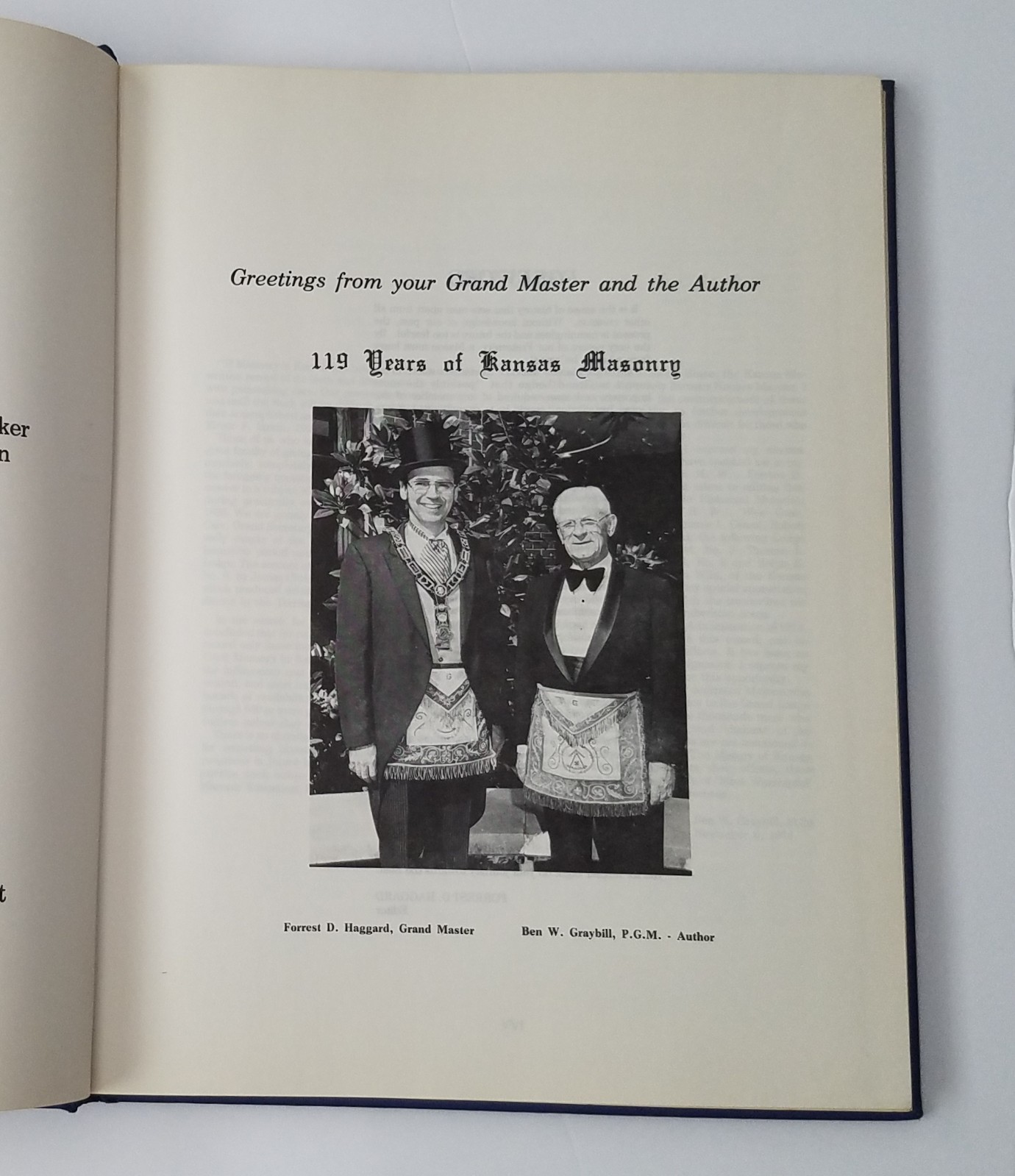 History of Kansas Masonry Book 1974. Hardcover 136 Pages. Mason