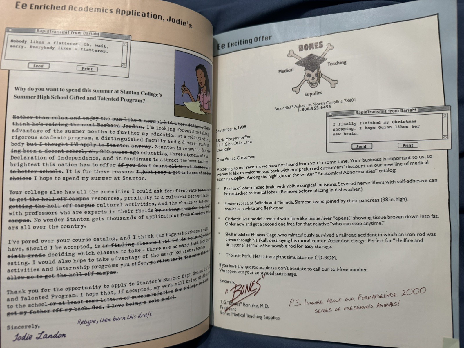 The Daria Database (MTV’s Daria) First Edition/First Printing/Full # Line