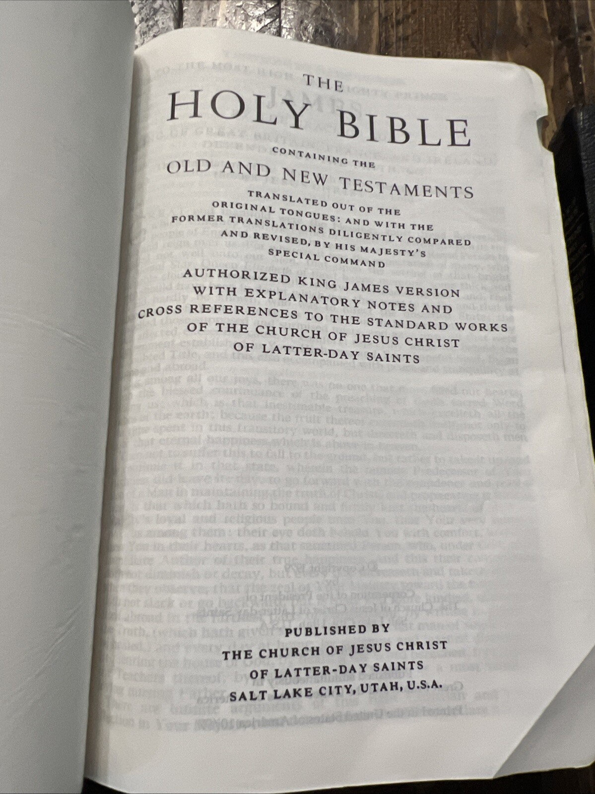 Matching Black Leather Scriptures 7-1/2” X 5-1/2” Clean Pages!