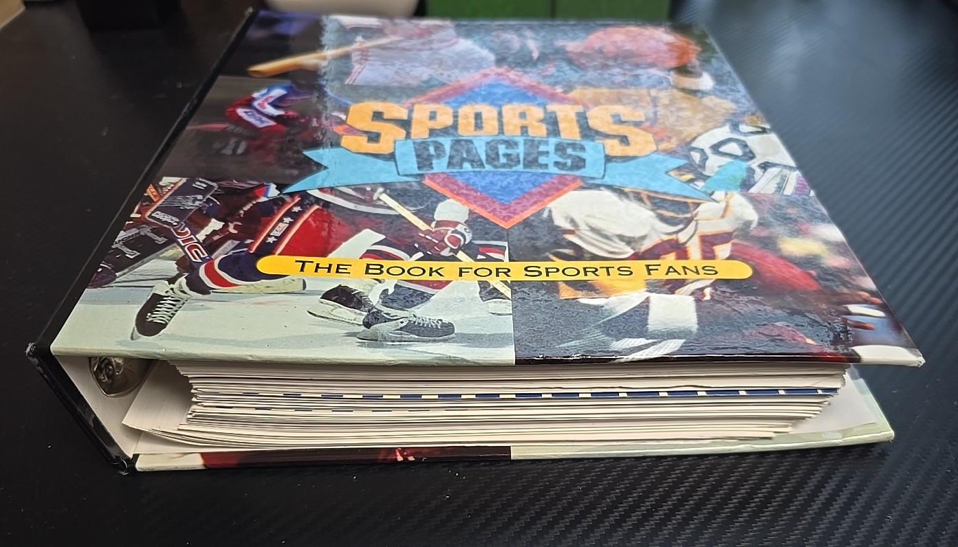Vintage 1996 “Sports Pages: The Book For Sports Fans” Collector’s Hardcover Bind