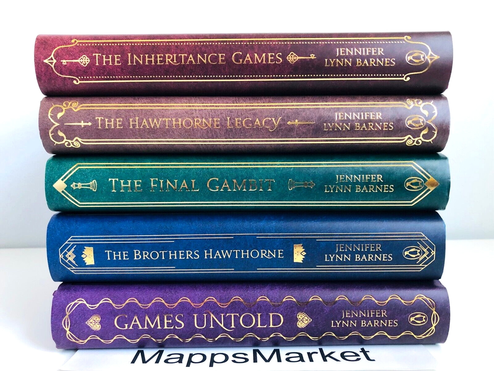 Inheritance Games Books 1-4 SIGNED by Jennifer Lynn Barnes FAIRYLOOT Stenciled