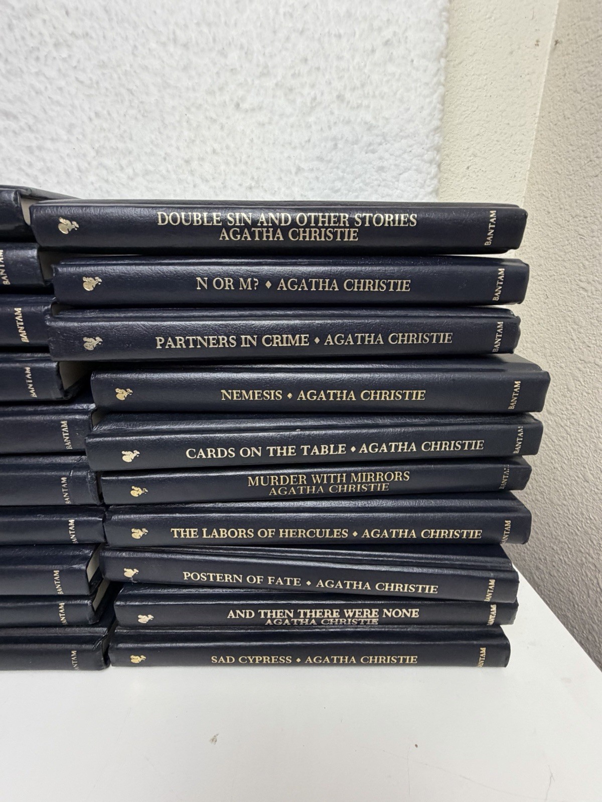 Lot 37 Bantam Agatha Christie Mystery Collection Leatherette Hardcover Books HC