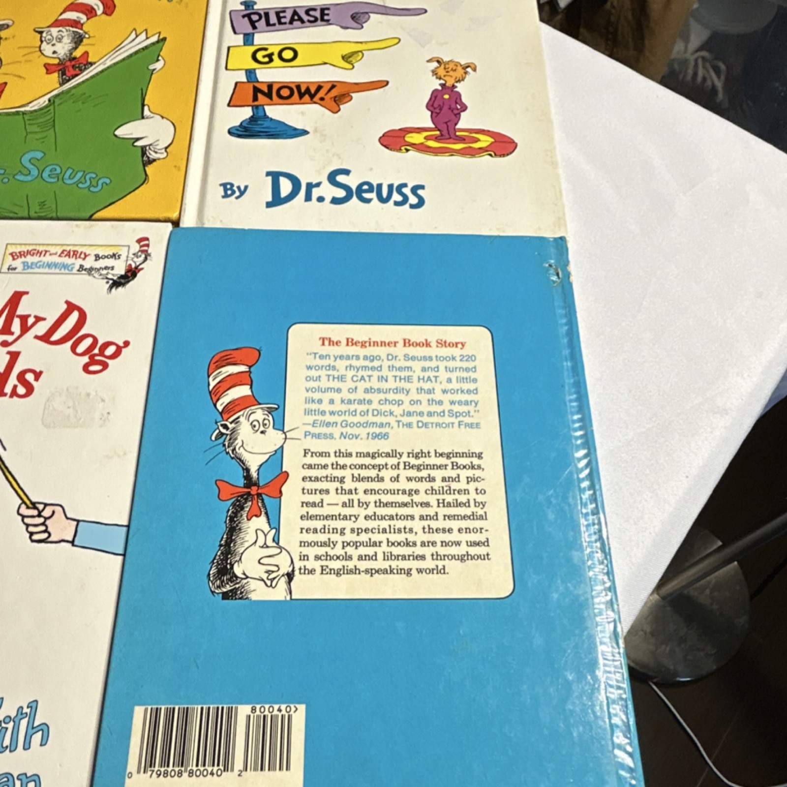 Bright & Early Books HC 4-Book Lot Dr. Seuss/LeSieg/Frith I Can Read!