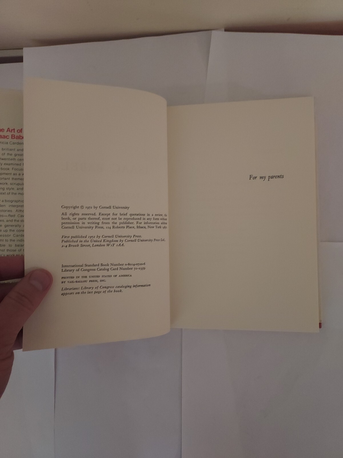 Hardback Book Patricia Carden The Art of Isaac Babel VG