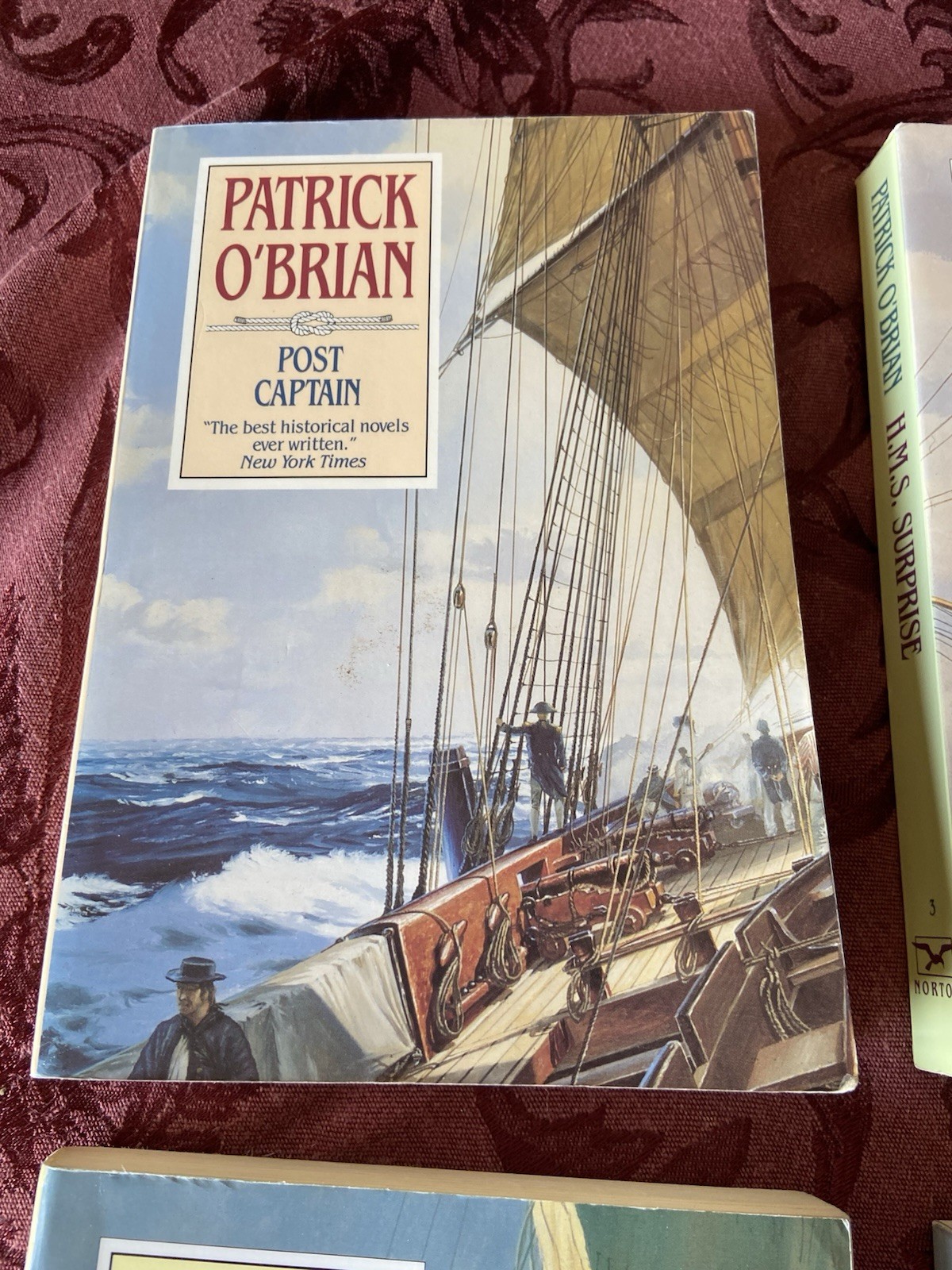 Lot of 7 Patrick O’Brian Aubrey Maturin Series Books 1-3, 7, 13-15 VG TPB FREESH