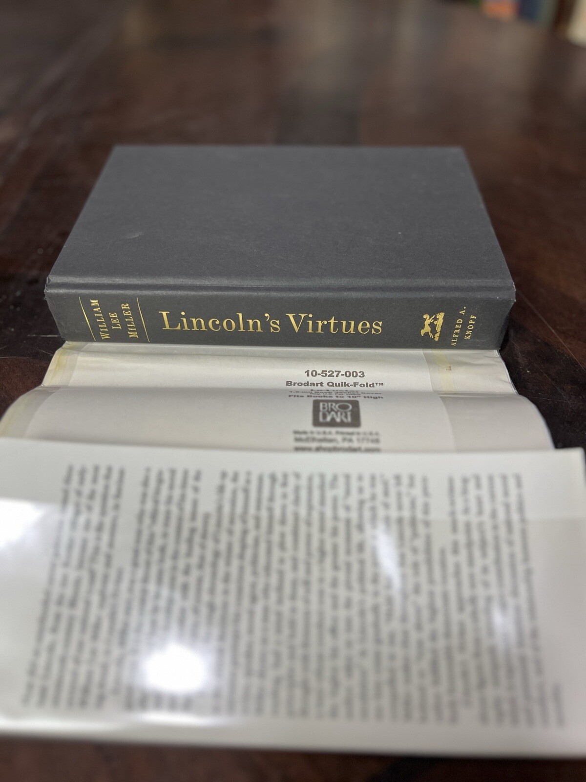 2002 1st Ed. Lincoln’s Virtues: An Ethical Biography by William Lee Miller HC/DJ