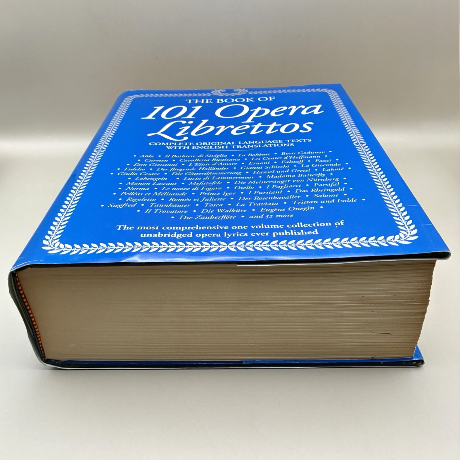 Book Of 101 Opera Librettos Complete Original Texts w/ English Translations