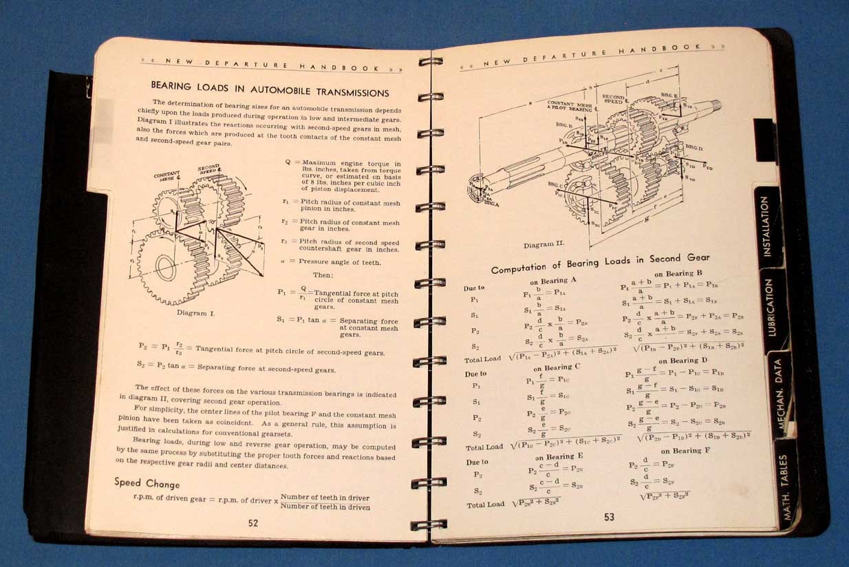 New Departure Analysis of Rolling Element Bearing Stresses & Deflections – 1946