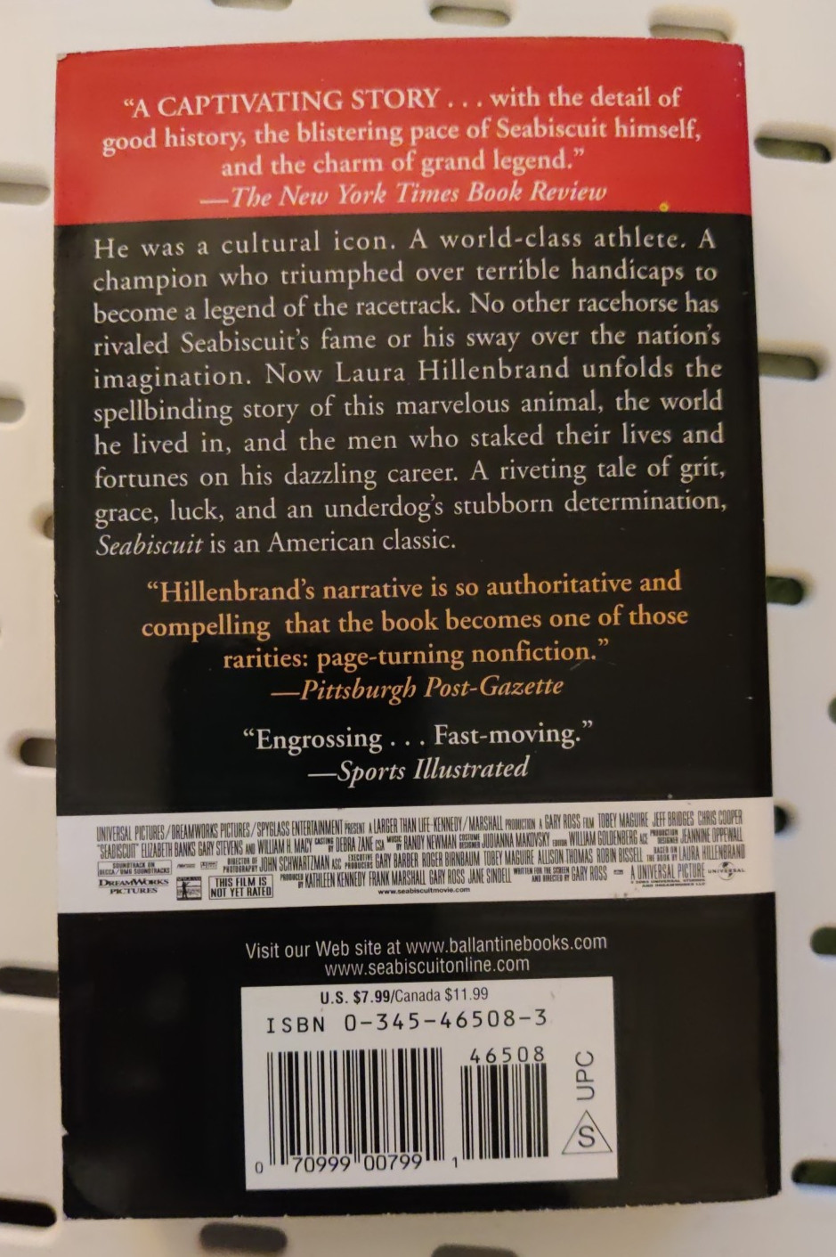 Seabiscuit An American Legend by Laura Hillenbrand (Paperback 2003)