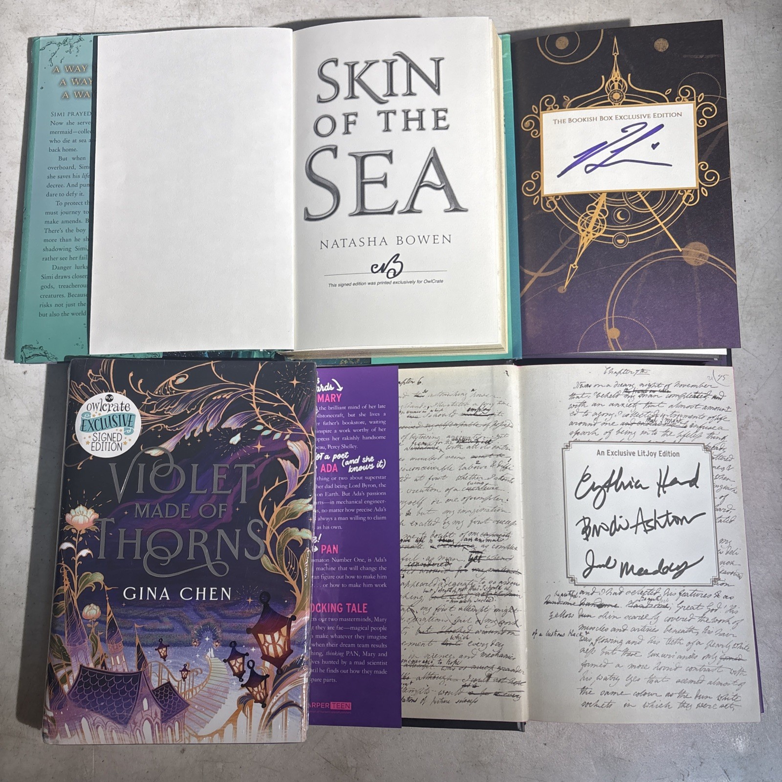 RARE AUTHOR SIGNED DELUXE HARDCOVER DJ NOVEL COLLECTION -Action/romance/suspense