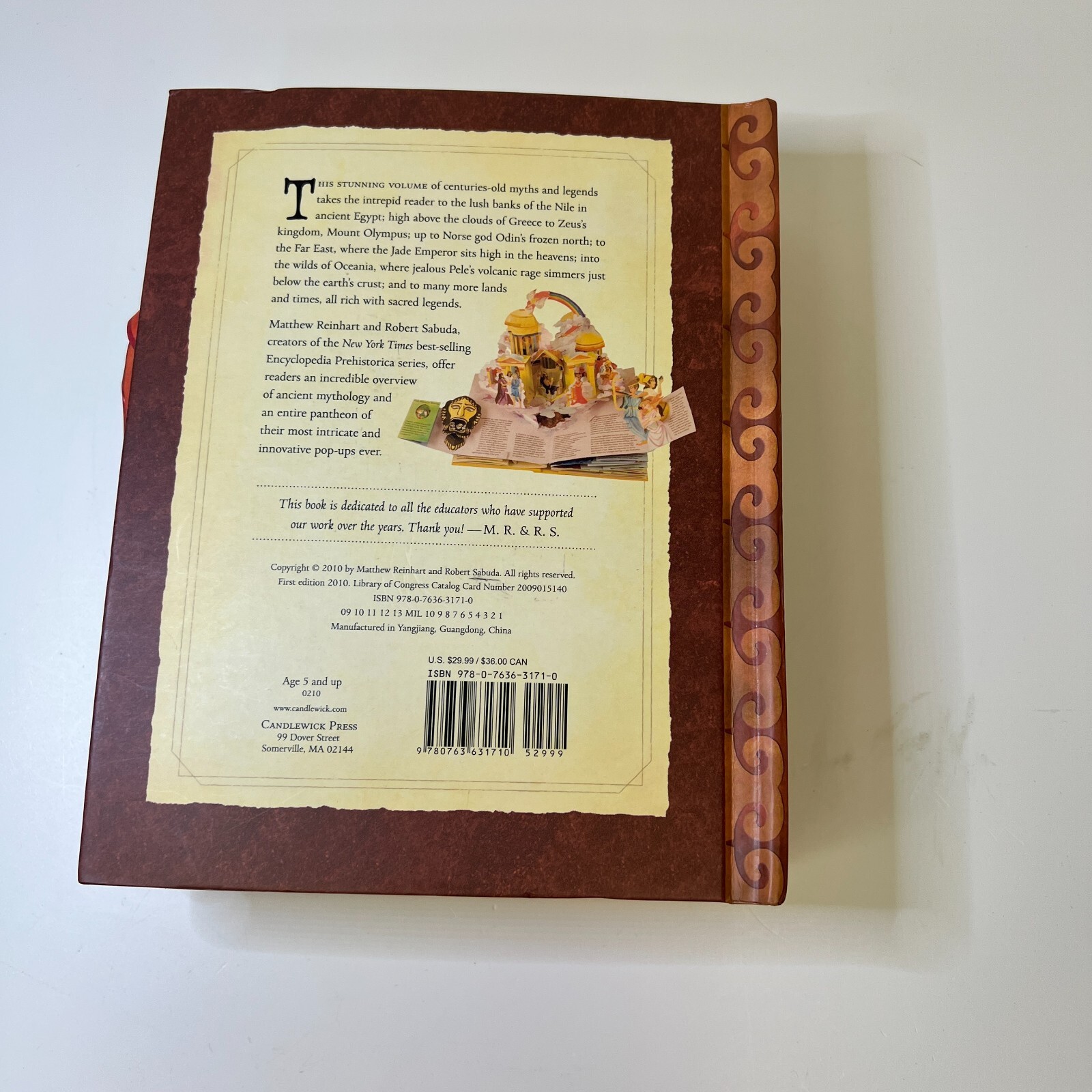 Encyclopedia Mythologica Gods and Heroes PopUp By Matthew Reinhart and Robert