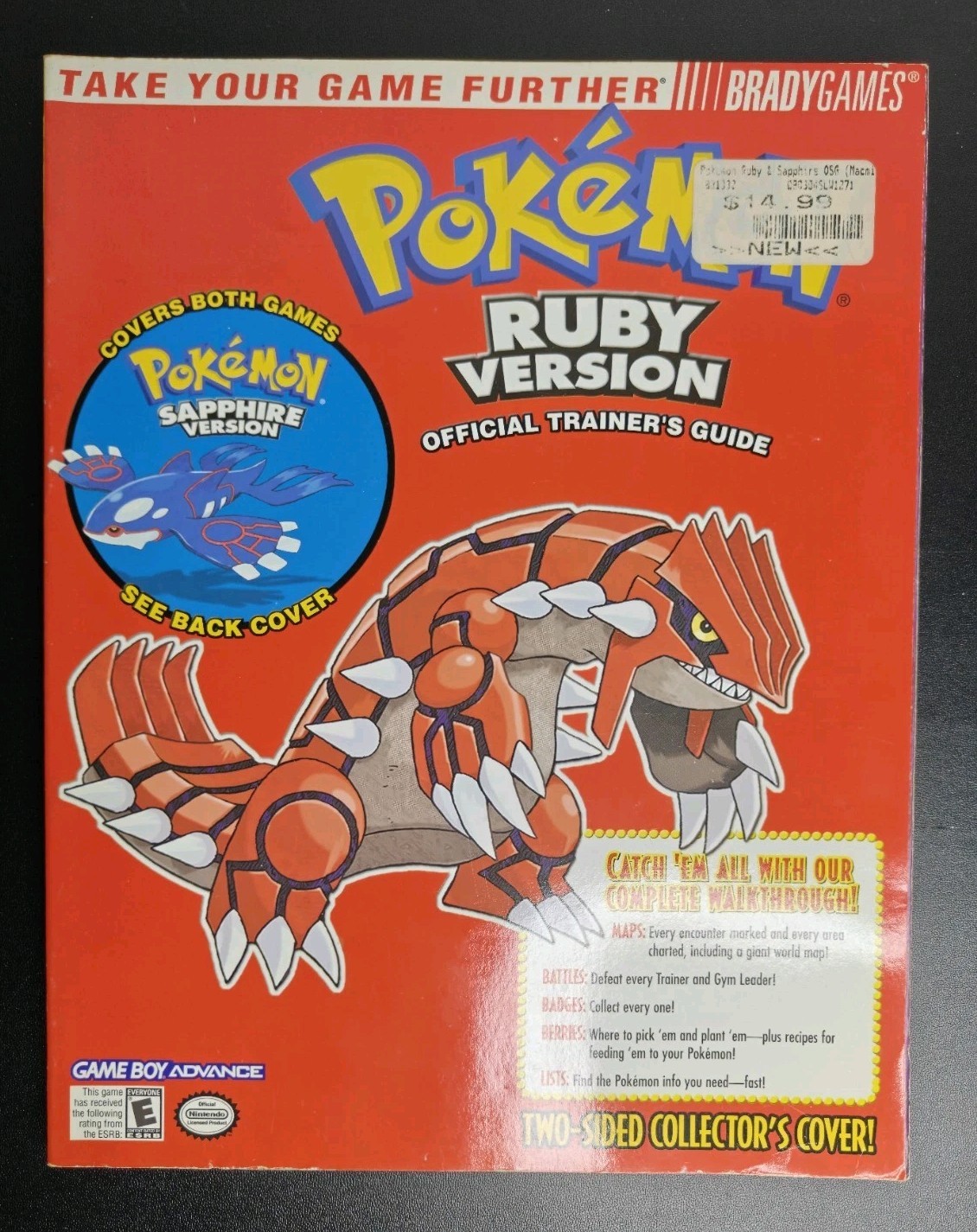 Pokemon Ruby and Sapphire Official Trainer’s Strategy Guide Brady Games GBA