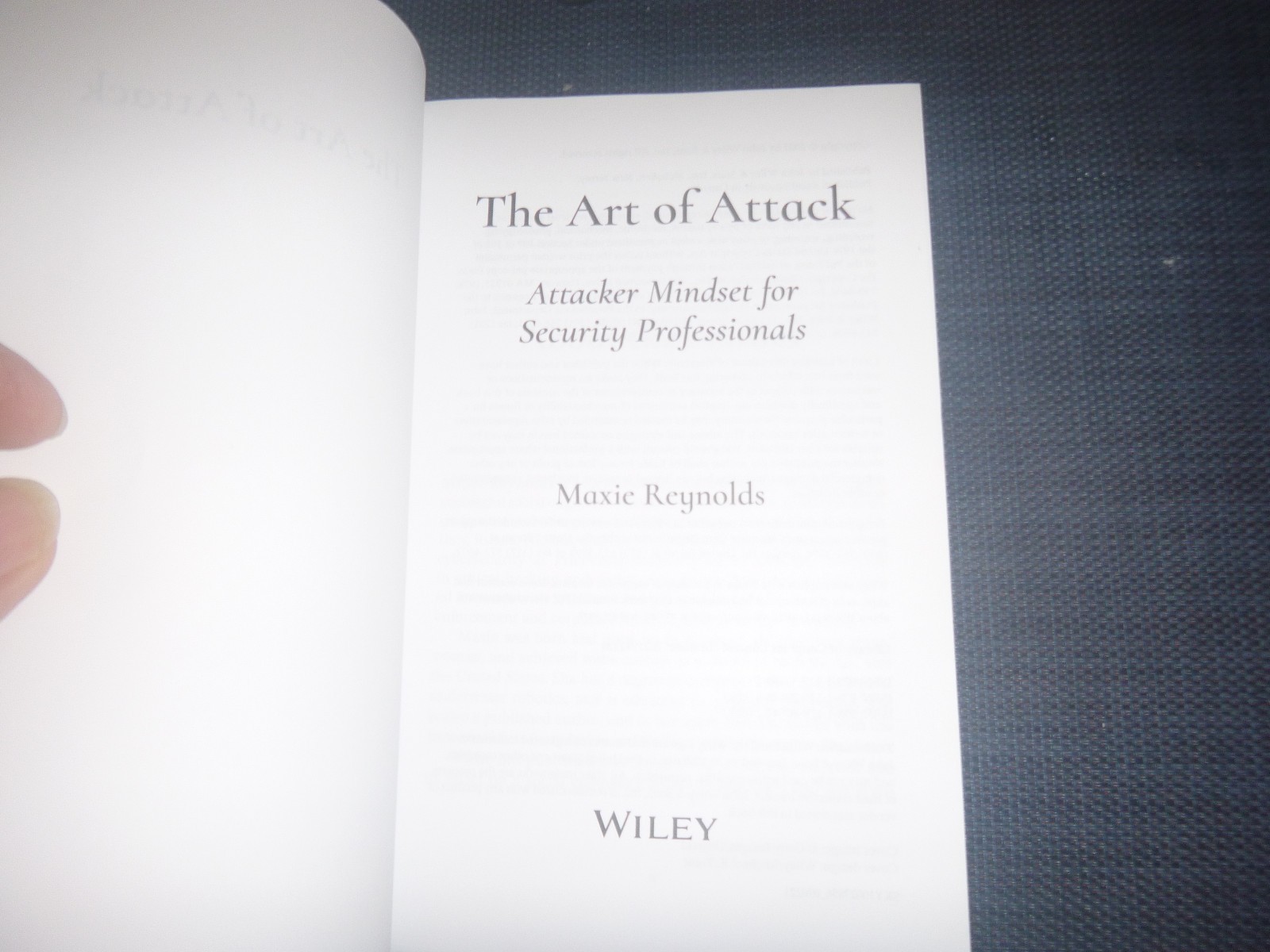 The Art of Attack Book By Wiley