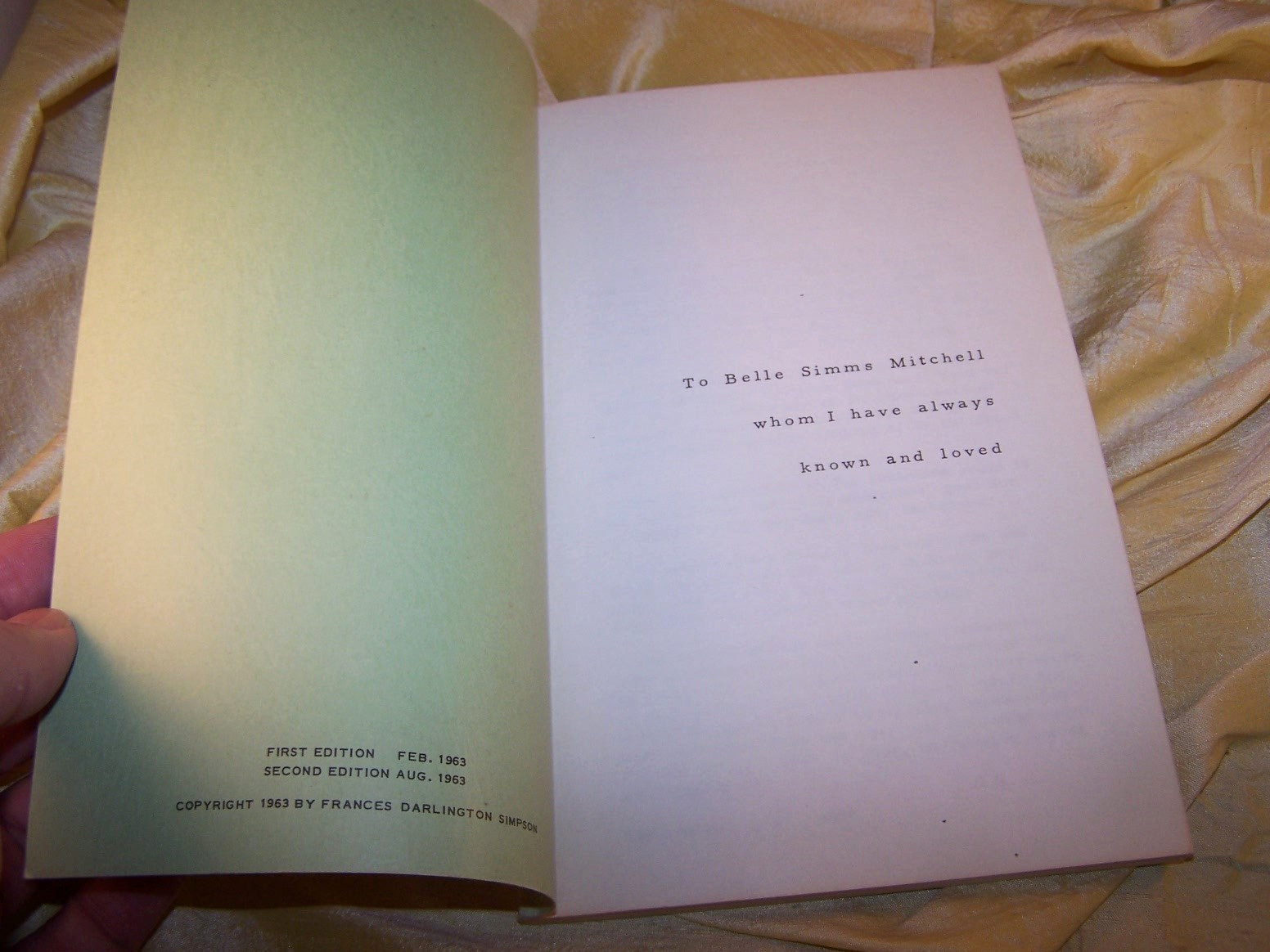 “Virginia Country Life and Cooking” pamphlet cookbook, Simpson, 1963, 2nd ed