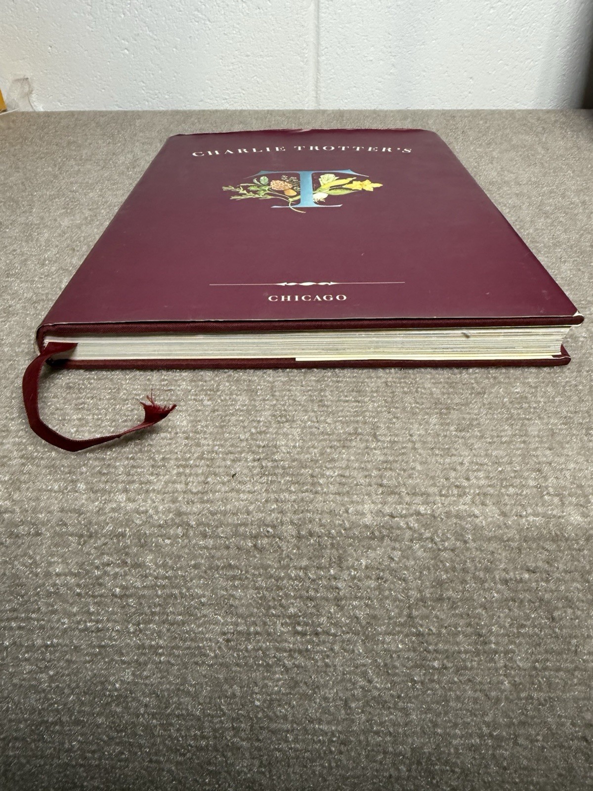 Vintage 1994 Charlie Trotter’s Cookbook Chicago Hardcover Ten Speed Press