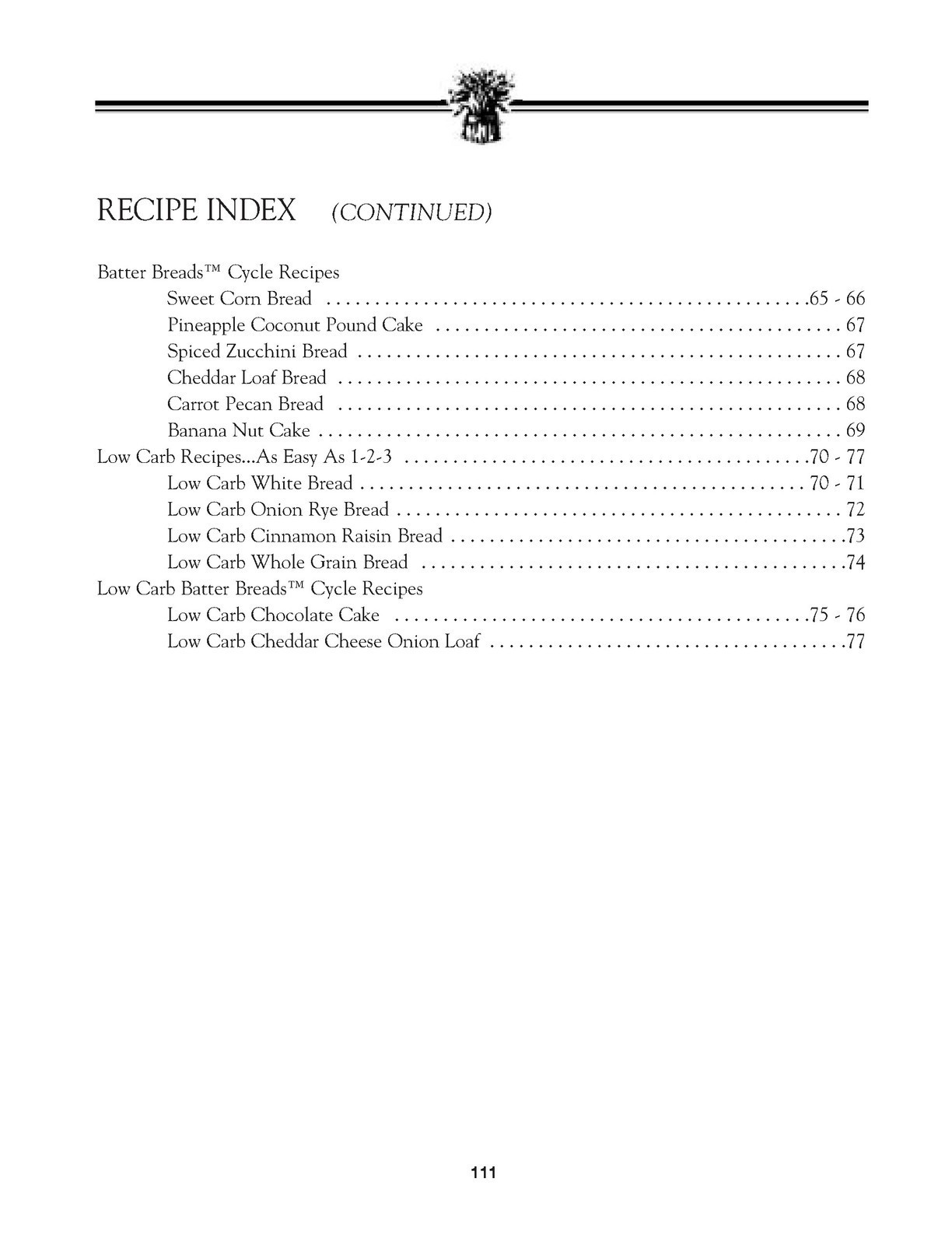 BREADMAN TR2200C Instruction Manual and Recipe Guide, BINDER – TOUGH COVERED