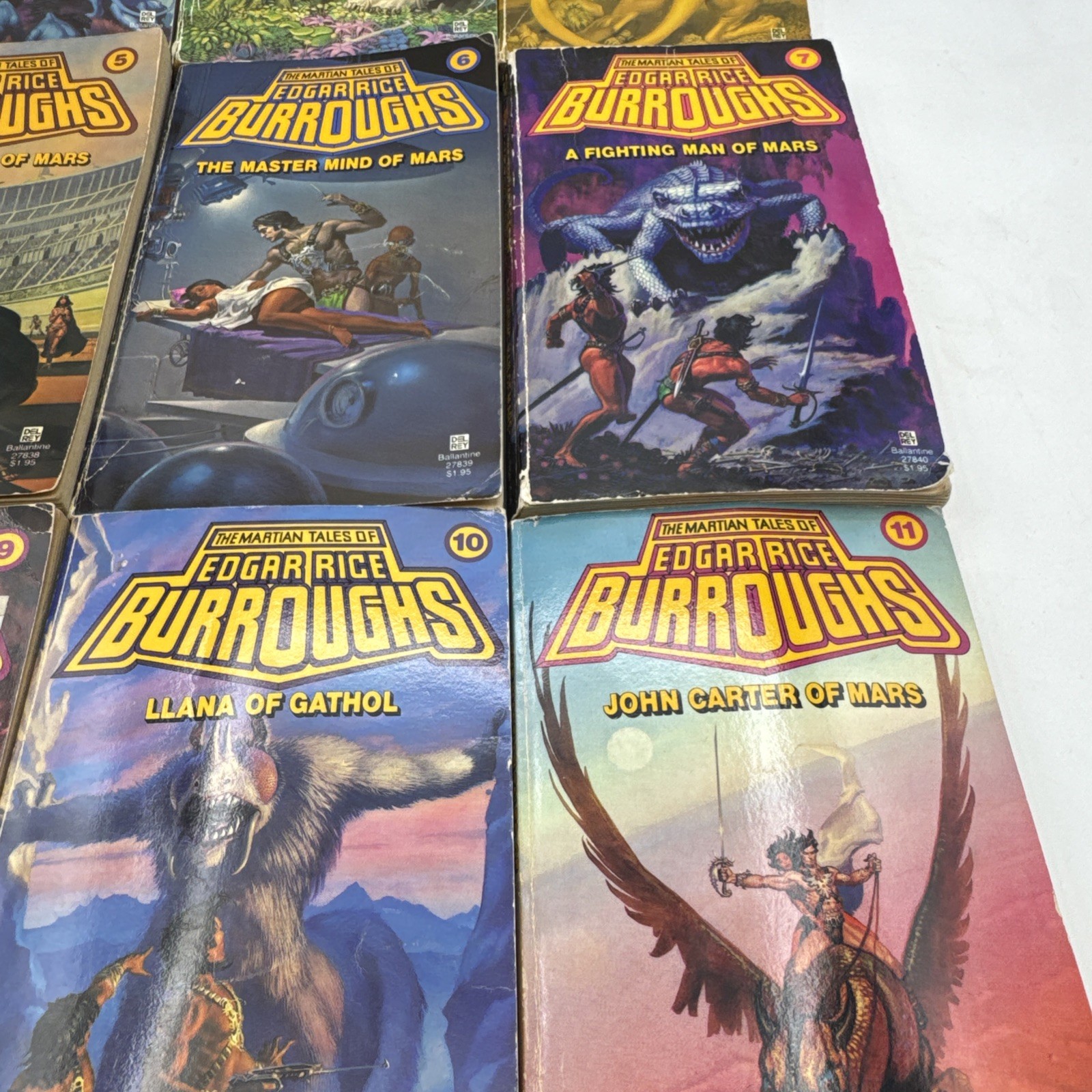 The Martian Tales of Edgar Rice Burroughs Lot of 9 Vols. 2 3 4 5 6 7 9 10 11