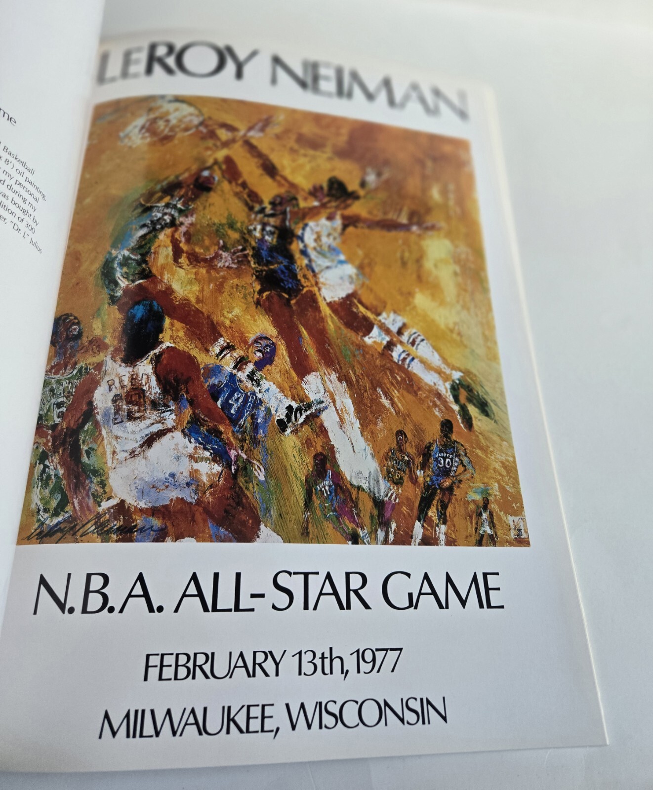 1980 HAND SIGNED 72/500 LeROY NEIMAN AMERICAN (1921-2012) EVENTS POSTERS BOOK
