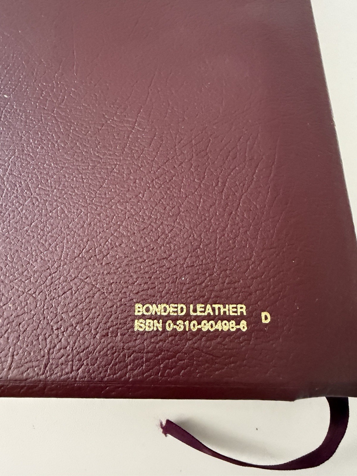 Zondervan NIV 1985 Study Bible Red Letter Bonded Leather Gilded Nice Copy