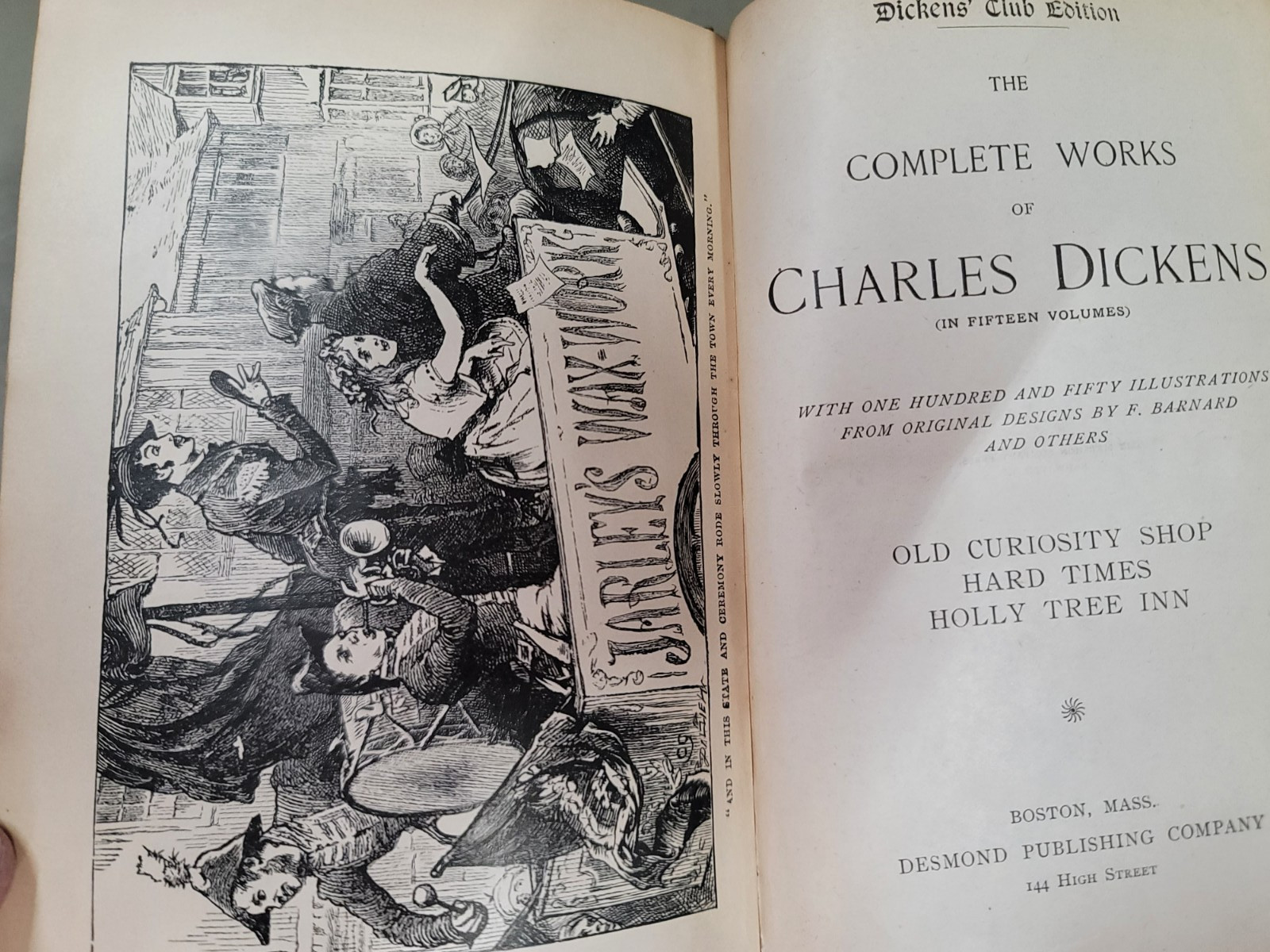 The Works of Charles Dickens 14/15 Volumes, 1902-1906, Club Edition Illustrated