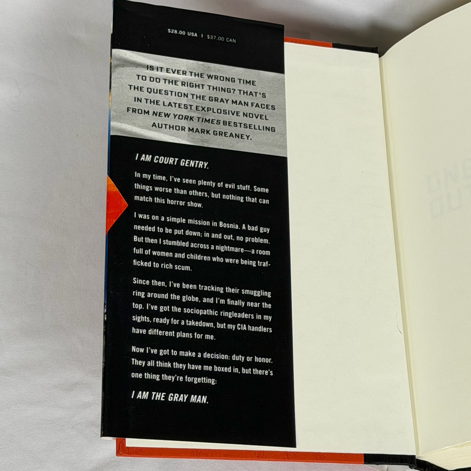 One Minute Out A Gray Man Novel Mark Greaney Hardcover Very Good