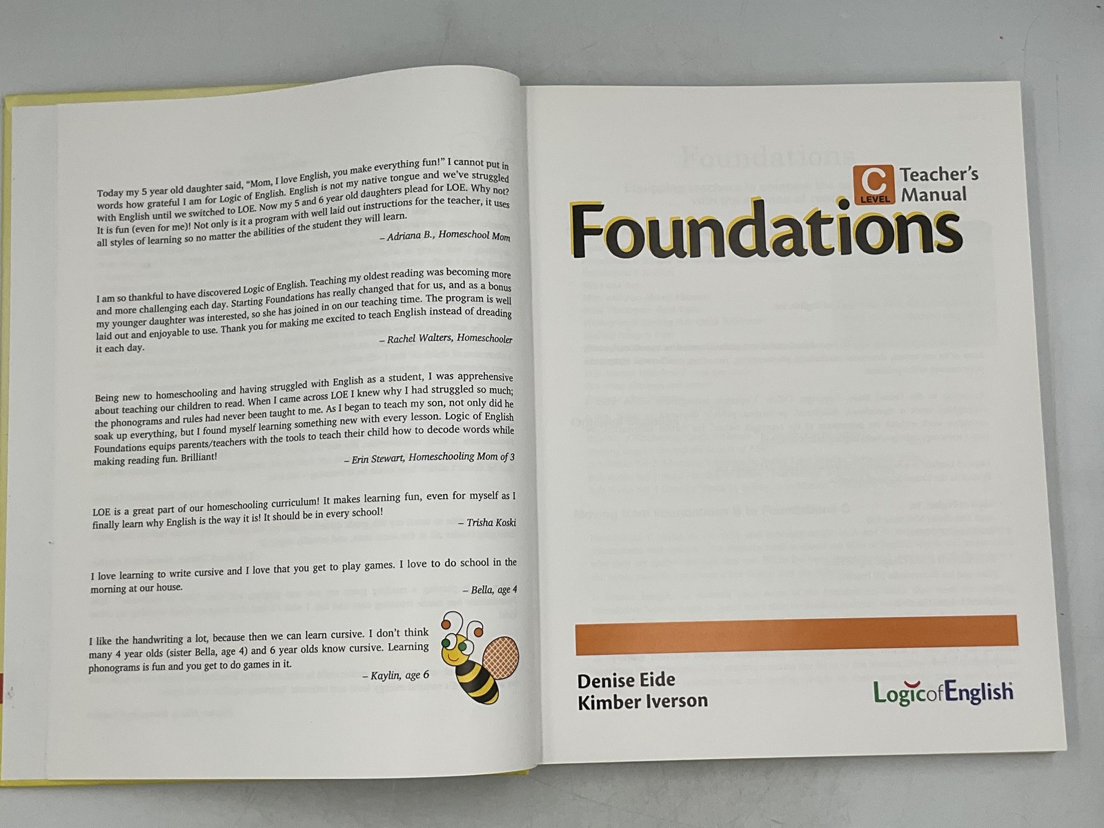 Foundations Level C Teacher’s Manual Logic Of English By D. Eide & K. Iverson