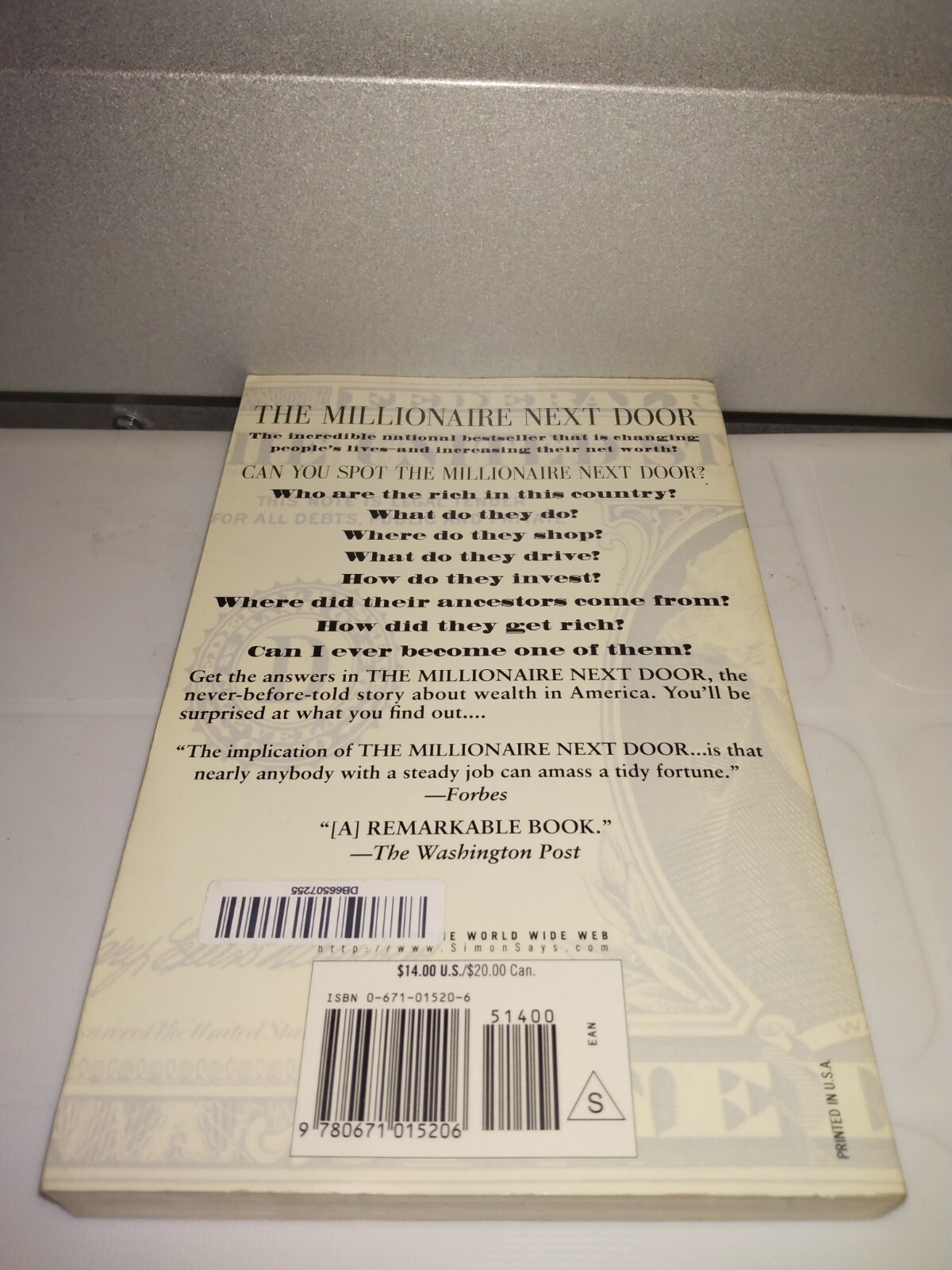The Millionaire Next Door by Stanley, Thomas J.; Danko, William D.