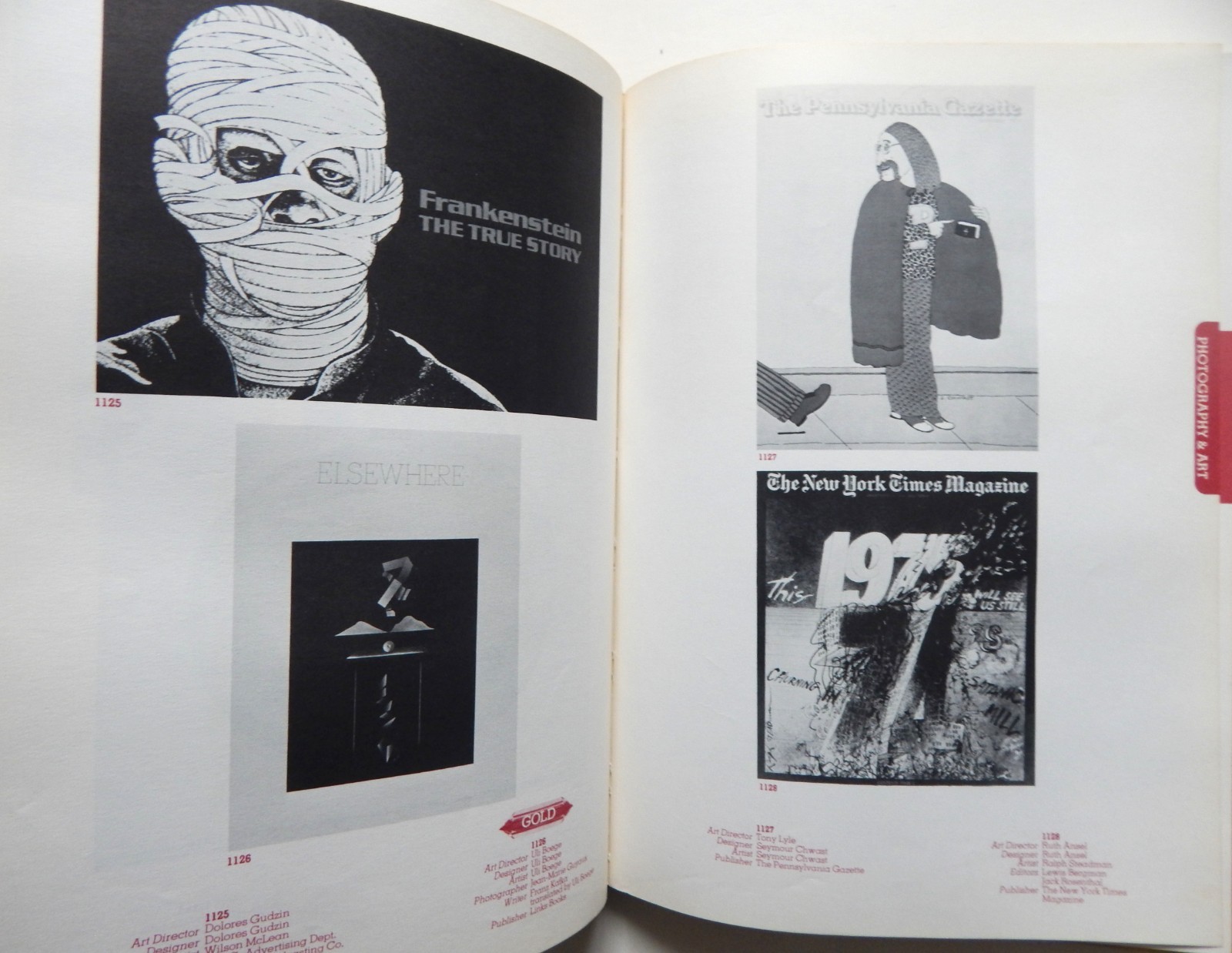 54th Art Directors Annual of Advertising Editoial & Televisioin Art Design 1975