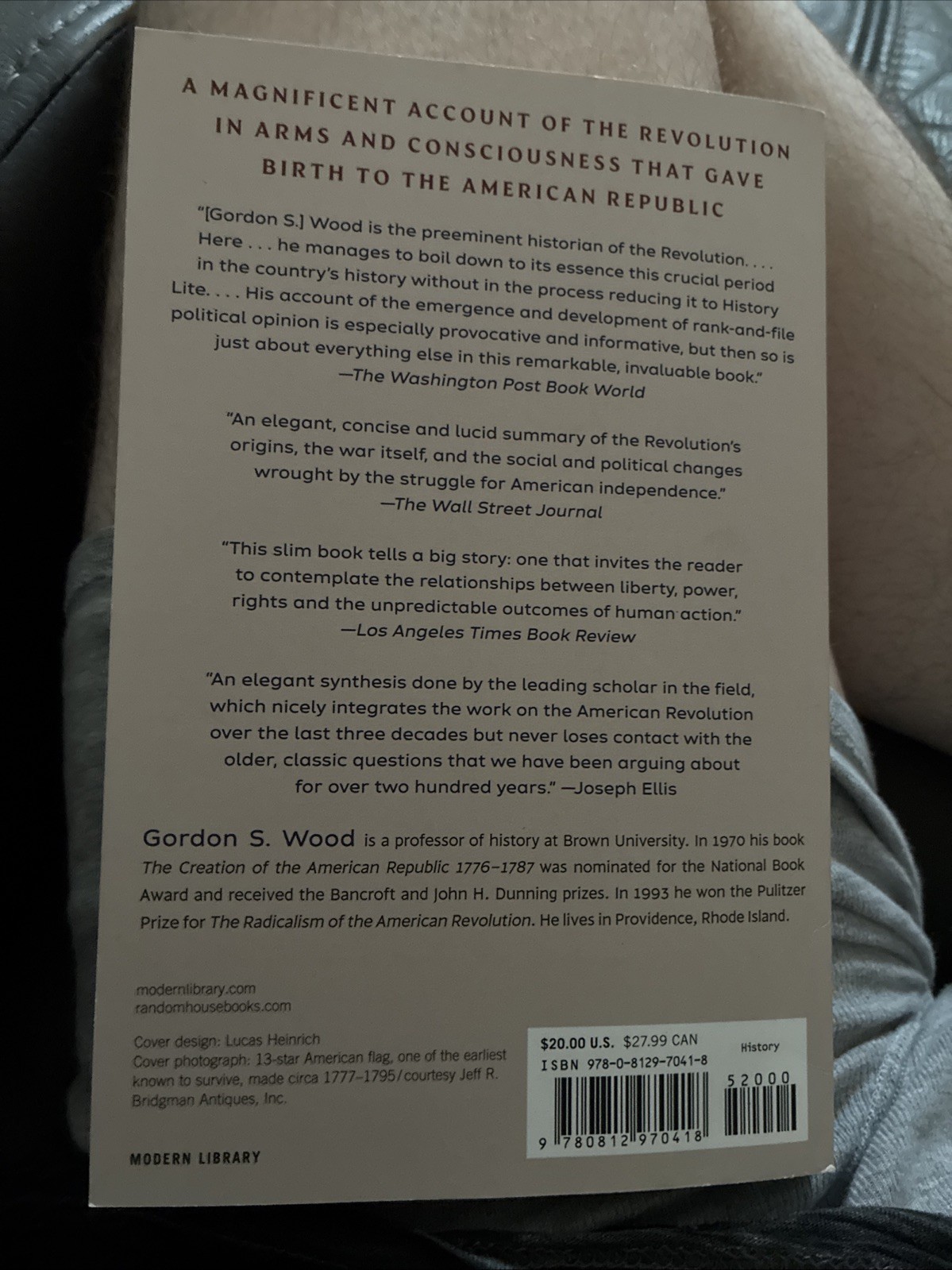 American Revolution : A History by Gordon S. Wood (2003, Trade Paperback)