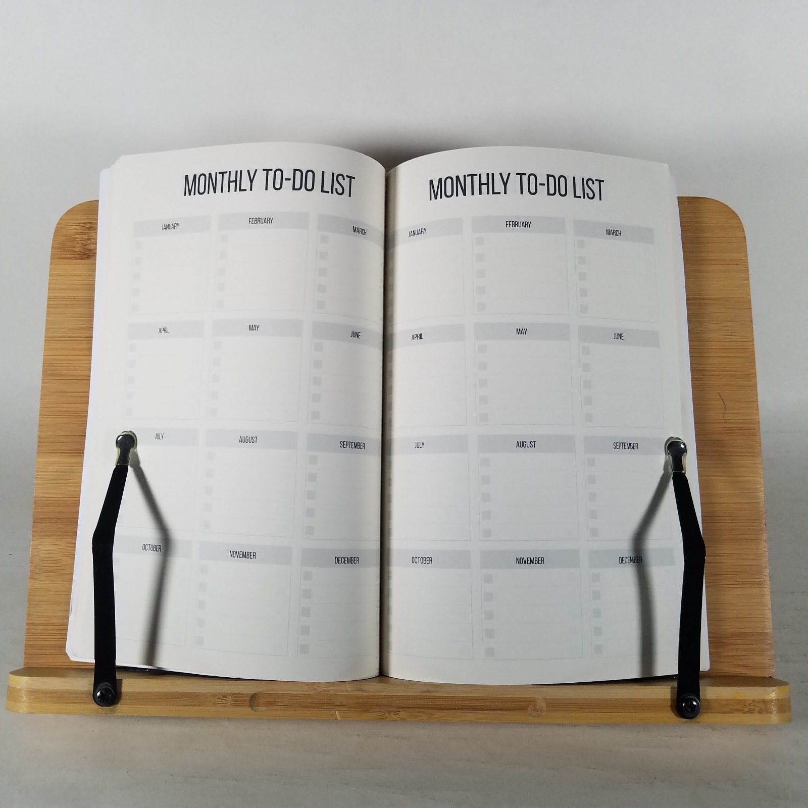 HIS PLAN OVER YOURS Notebook – Monthly TO-DO Lists – 60 pages – UNUSED