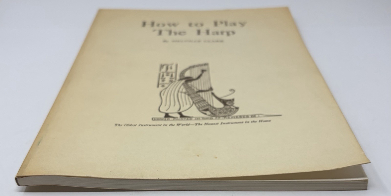 How To Play The Harp by Melville Clark Paperback Book Vintage